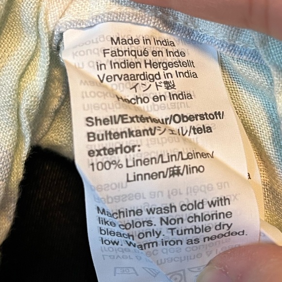 J Crew 100% linen short sleeve button down - Picture 5 of 6